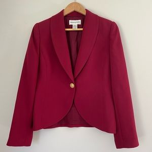 Bloomingdale’s vintage maroon blazer